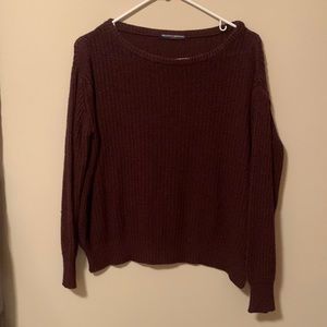 Burgundy sweater